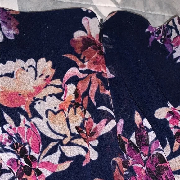 Collective Concepts S NWOT soft light airy floral Flutter Sleeve Sundress, lined - Picture 11 of 11